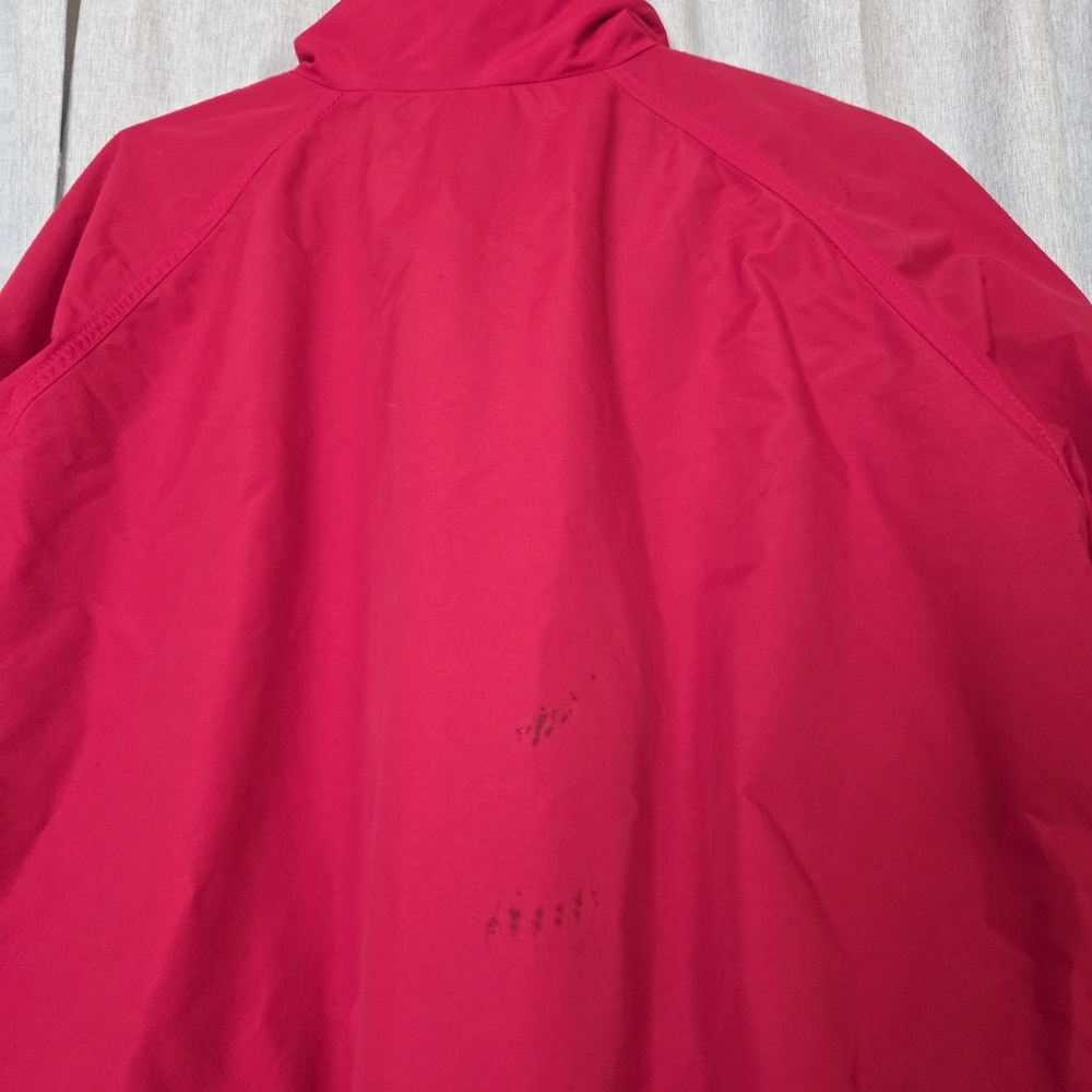 Vintage L.L. Bean Warmup Bomber Jacket Women’s S/M Red Lined Made in USA - Picture 7 of 13